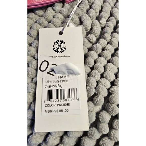 CXL by Christian Lacroix Crossbody Bag Small Pink Laine Matte Patent MSRP $88 - Picture 10 of 13